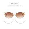 Women's sunglasses - unisex fashion polygonal metal sunglasses