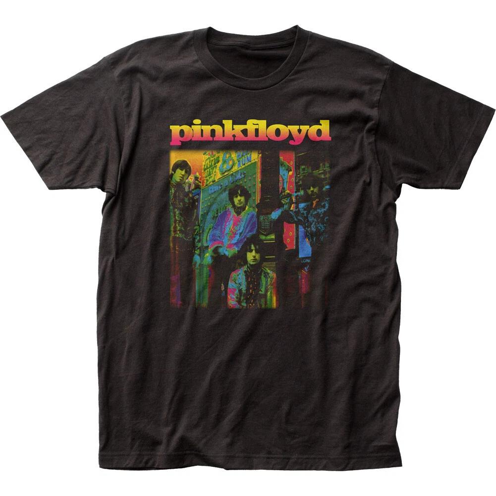 Pink Floyd Psychedelic Colors T Shirt Mens Rock and Roll Classic Tee New Black