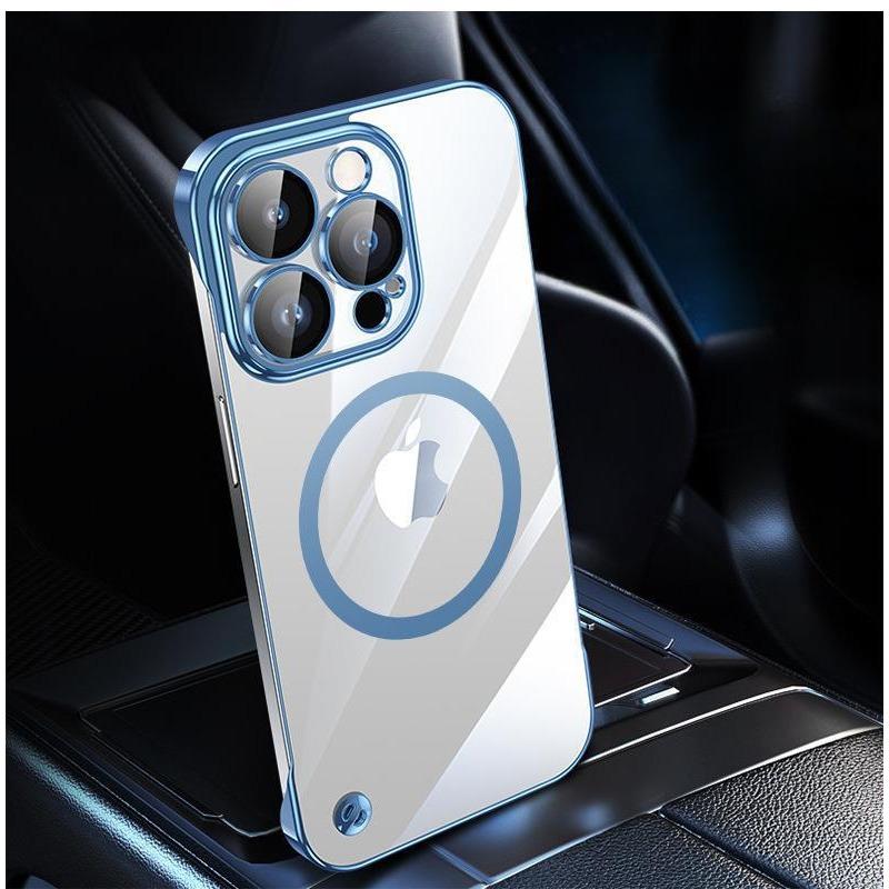 

Подходит для IPhone 16 Гальванизированный ПК Безрамочный Чехол для телефона 15 Прозрачный Apple 14 Поставляется с Пленкой для объектива Полностью закрывающий Жесткий чехол iPhone13