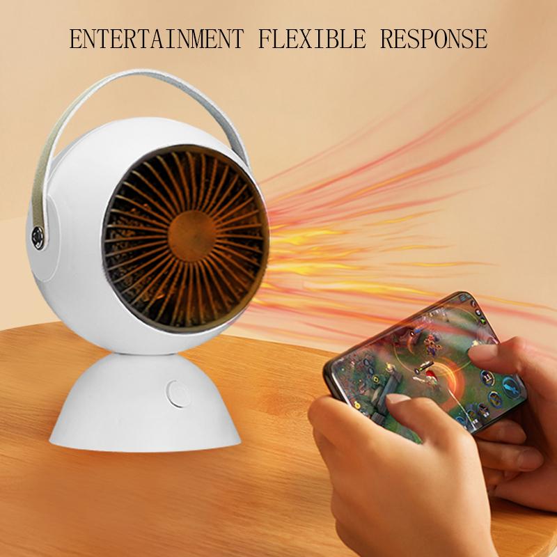 Heaters For Winter Desktop Heater Shaking Head Temperature Control Portable Desktop Mini Heater Fan Home Small Warmer Heating