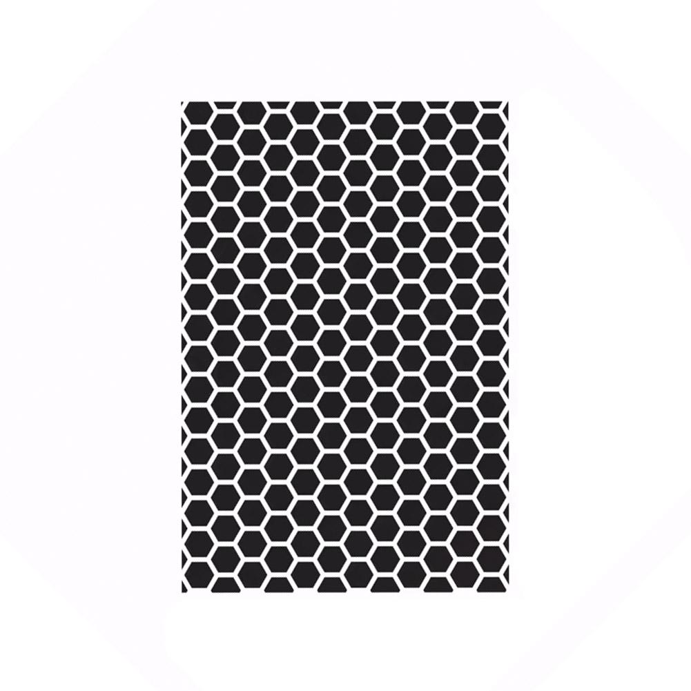 Universal 75X50cm Hexagon Geometric Mesh Pattern Vinyl Sticker For Window Car Accessories Self-Adhesive Side Window Sun Shade