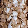 Bamboo Woven Dustpan Small Winnowing Basket Woven Craft Miniature Wall Decoration Photography Prop