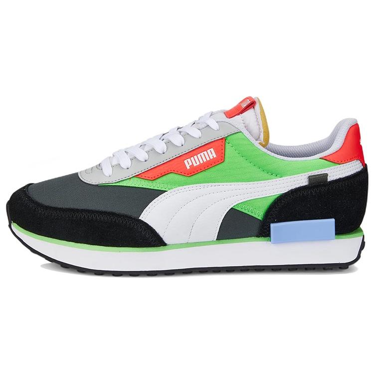 PUMA Future Rider Play On - Dark Shadow Fluo Green Men s 371149-85 EU 36