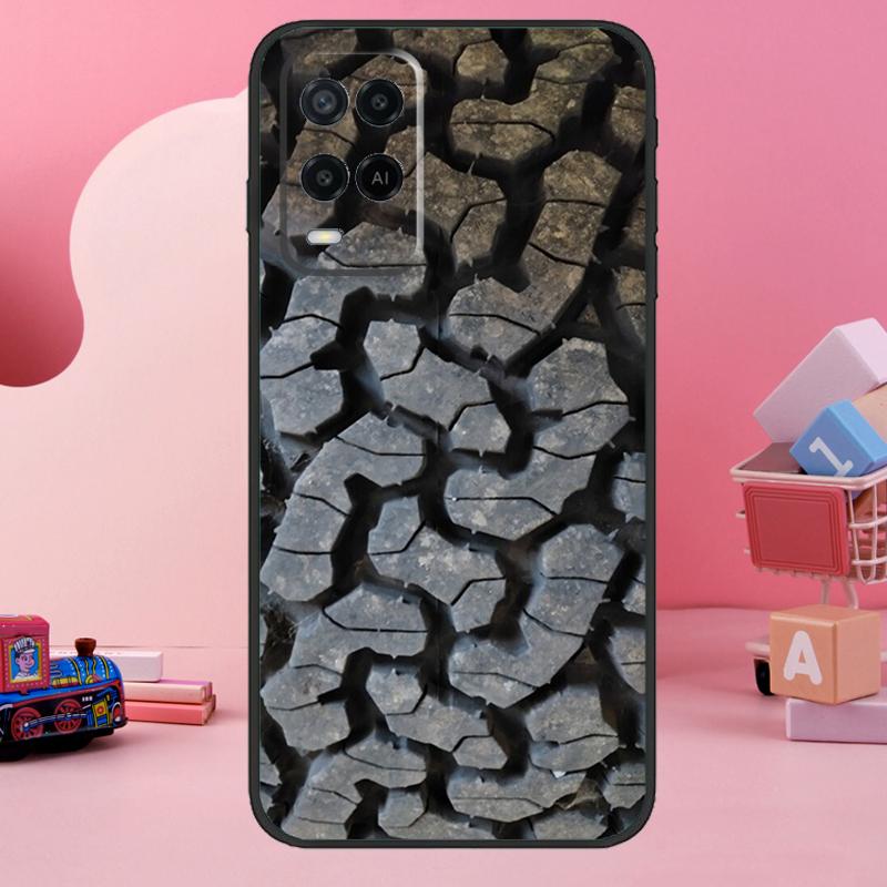 

Tire Tread Pattern Case For Oppo A98 A78 A18 A38 A58 A60 A80 A40 A77 A57 A17 A74 A54 A94 A96 A76 A16 A15 A5 Pro OPPO A76