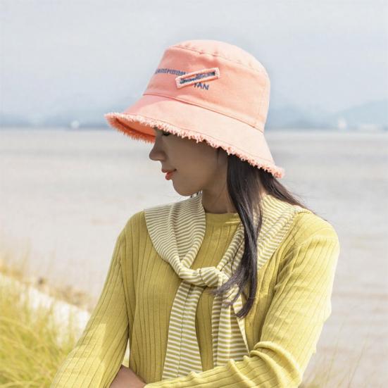 Fishermen Hat with Neck Protection Furry Trim Wide Brim Lightweight Sun Hat