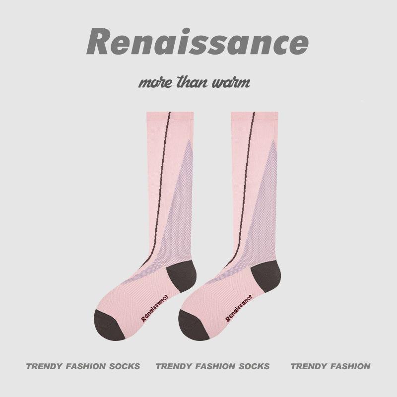 Renaissance Women's Summer Thin Compression Sports Socks for Yoga, Running, Hiking, Jump Rope, Fitness