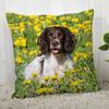 Spaniel Animal Pillowcase  Modern Home Living Room Decoration