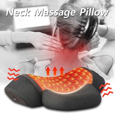 Elektrisches Nackenmassagekissen Zervikale Dehnung Heizung Vibrationsmassage Rückentraktion Orthopädische Schlafkissen Stütze