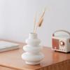 Decorative Plastic White Vase Simple Home Desktop Ornaments New Nordic Flower Vase  Table Decor