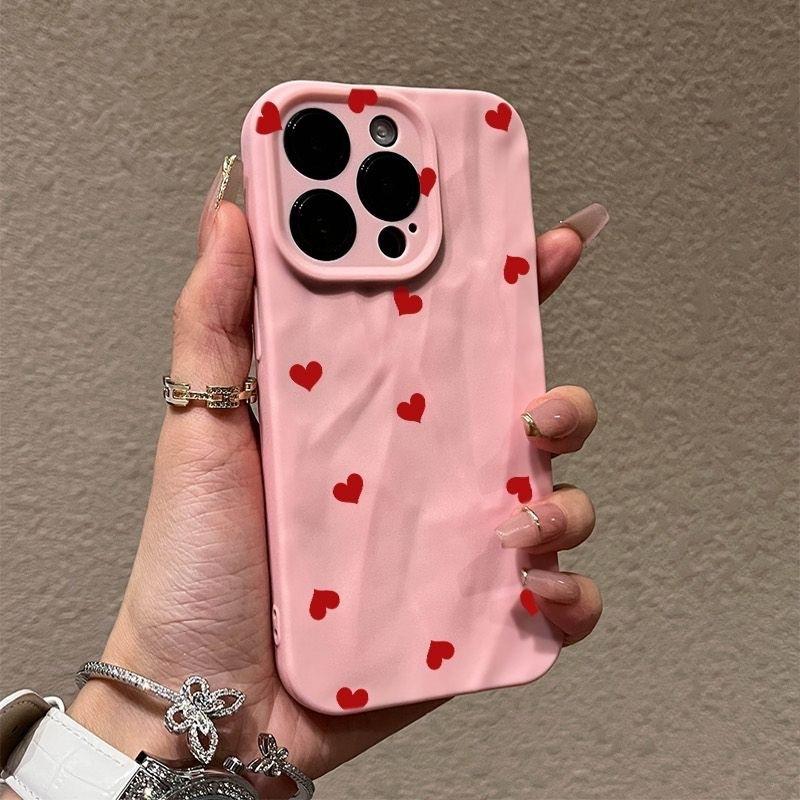 The new love is suitable for iphone17pro mobile phone case Apple 1514 foreign trade 13promax trend 16x