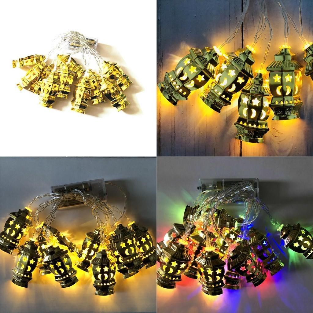 Cozy Ramadan Eid Mubarak Lantern Led Fairy String Light Perfect For Islamic Decor