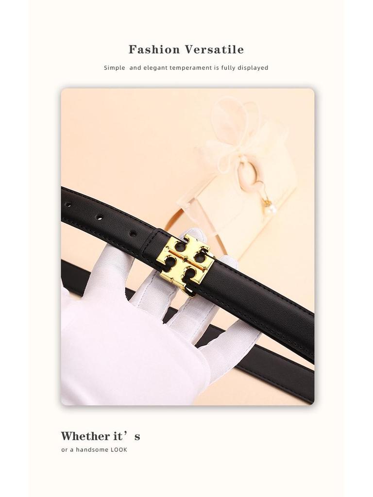 Hochwertiger Damen-Modegürtel aus Rindsleder - Vielseitiges Statement-Taillenaccessoire für Hosen, Japanischer & Koreanischer Stil.