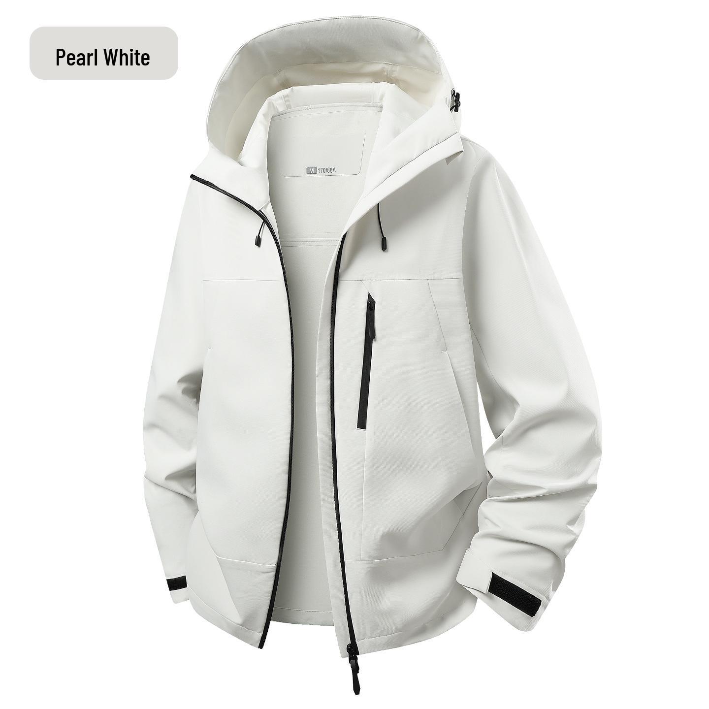 Unisex Hooded Windbreaker: Spring/Autumn Outdoor Sports Jacket and Mountaineering Coat XS