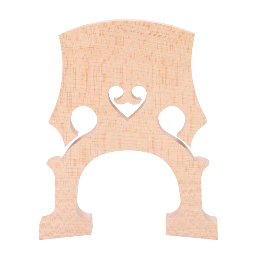 Maple Wood Cello Bridge Replacement Parts Instrument Accessory for 4 4 3 4 Cellos (4 4)
