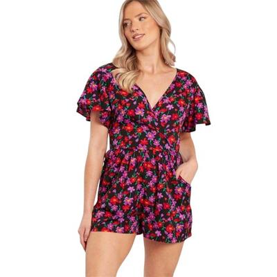 Influence Womens/Ladies Floral Wrap Playsuit