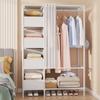 Large Capacity Wardrobe Storage Closet Versatile&Sturdy Metal Wardrobe for Bedroom Organization Durable Home Garment Closet Rack