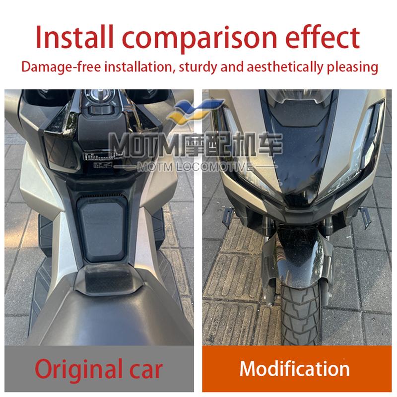 FOR Honda ADV350 Modified Footrest Spotlight Bracket, Fog Light Mounting Rod, Auxiliary Light Base Accessories 2022-2025