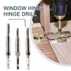 3PCs Self Centering Hinge Drill Bits Woodworking Door Window Hinge Drill Bit Positioning Hole Opener Drilling Guide Locator