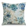 Art Floral Cotton and Linen Pillow Case Car Pillow Sofa Cushion