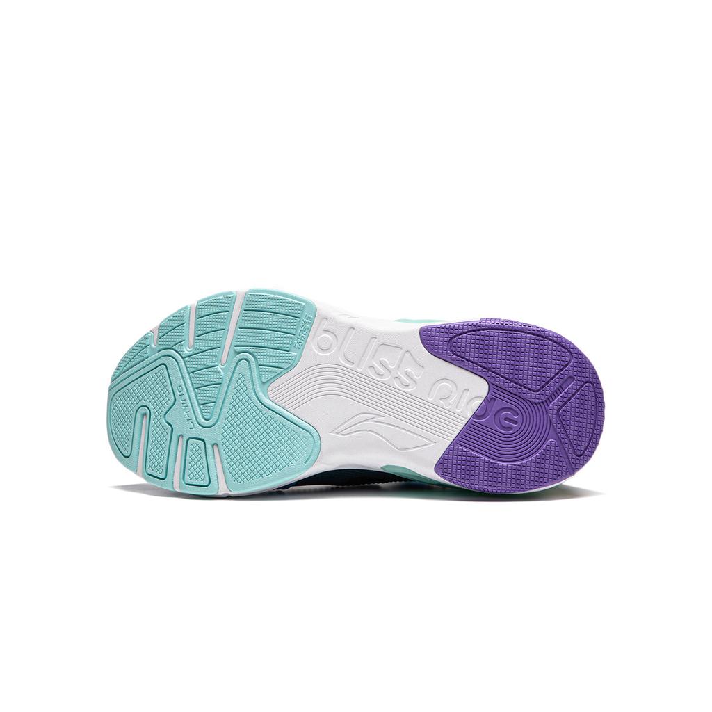 Li Ning Kids Comfortable Versatile Low-Top Casual Shoes Kids Sneaker Light-Wax-Blue Dark-Teal-Blue Black YKCU102-3