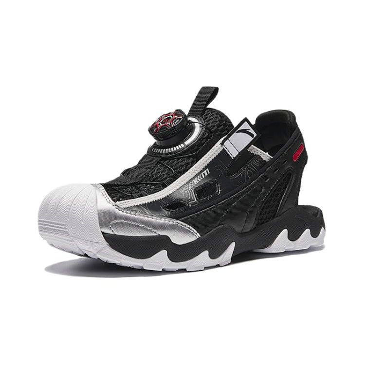 Anta Kids Adjustable Toe Cap Non-Slip Durable Sandals Kids Sandals Black A312426953-1