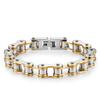 Stainless Steel Waterproof Anti Non Tarnish Personalized Hip Hop Fine Fashion Jewelry Punk Men's Biker Chain Bracelet