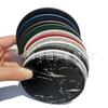PU Heat-Resistant Non-Slip Round Leather Coaster Placemat - High Temperature Insulation Pad