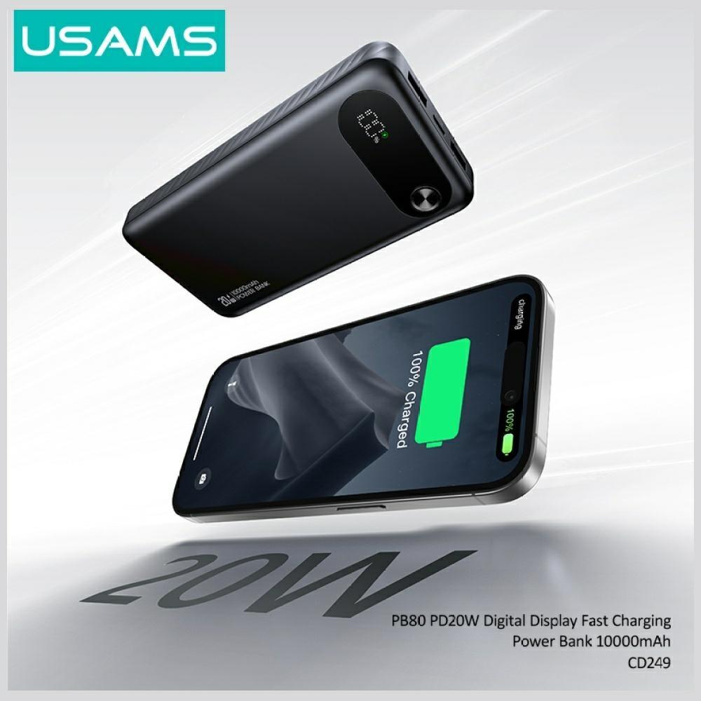 Powerbank USAMS PB80 PD20W 10000mAh White