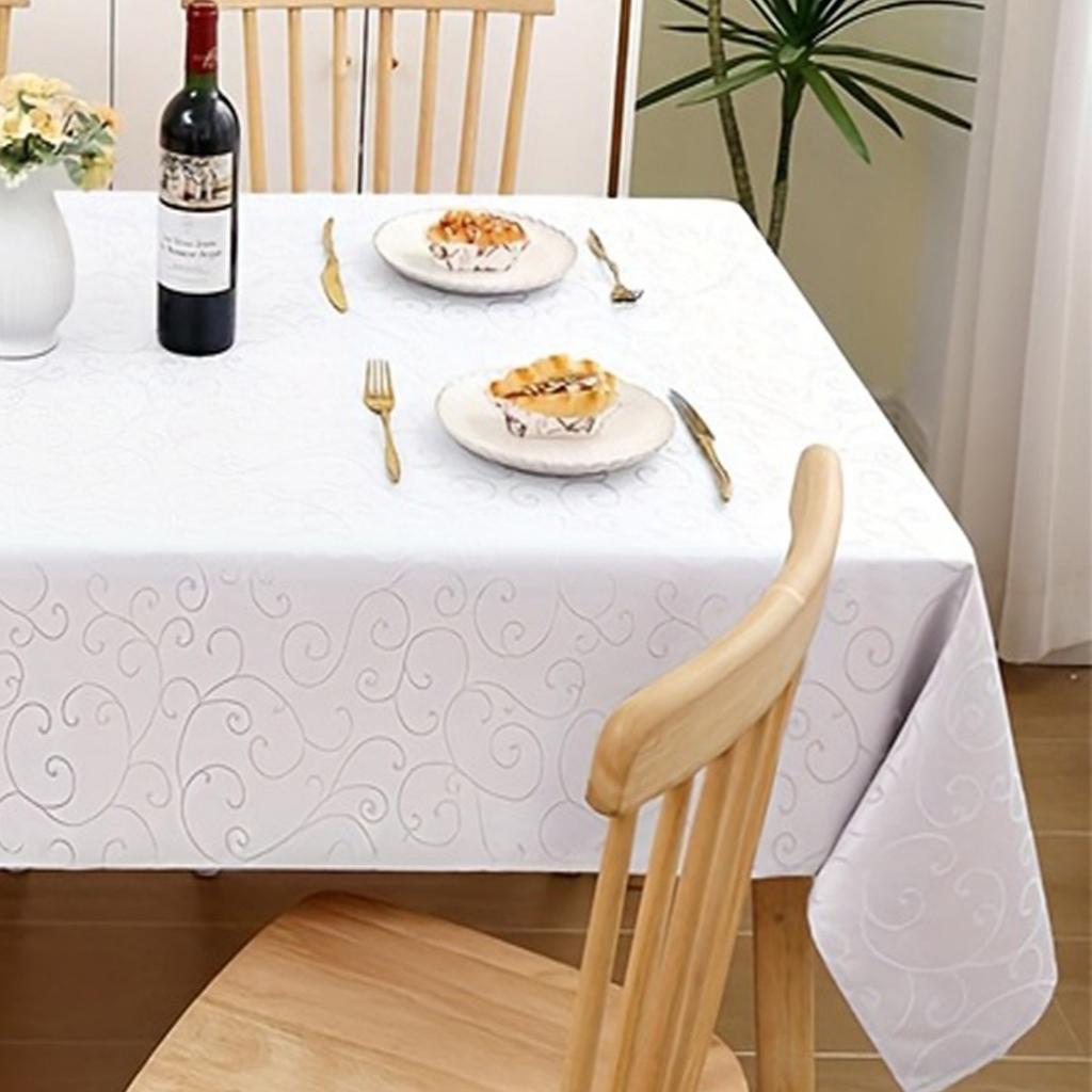 Solid Color Fabric Dining Table Cloth Tablecloth Coffee Table Cover Temu Xiyin Rectangular Finished Tablecloth
