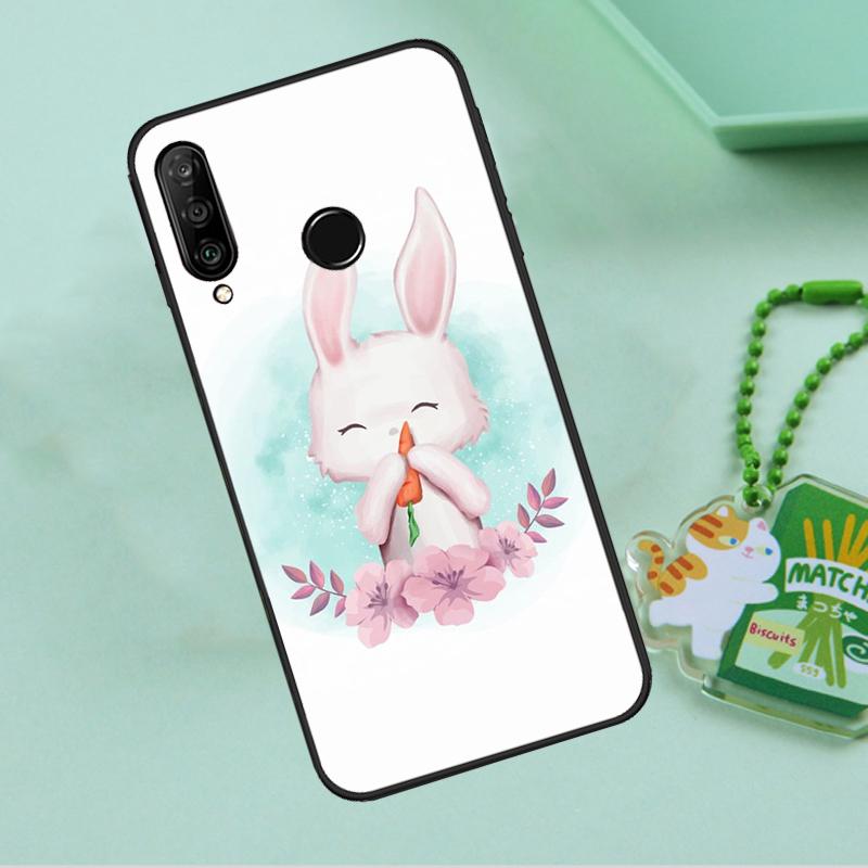 Cute Bunny Rabbit For Huawei Nova 12s 12i 11i 7i 8i 9 10 SE Y91 Y90 Y60 Y70 Y72 Y61 P60 Pro P30 P40 Lite Case