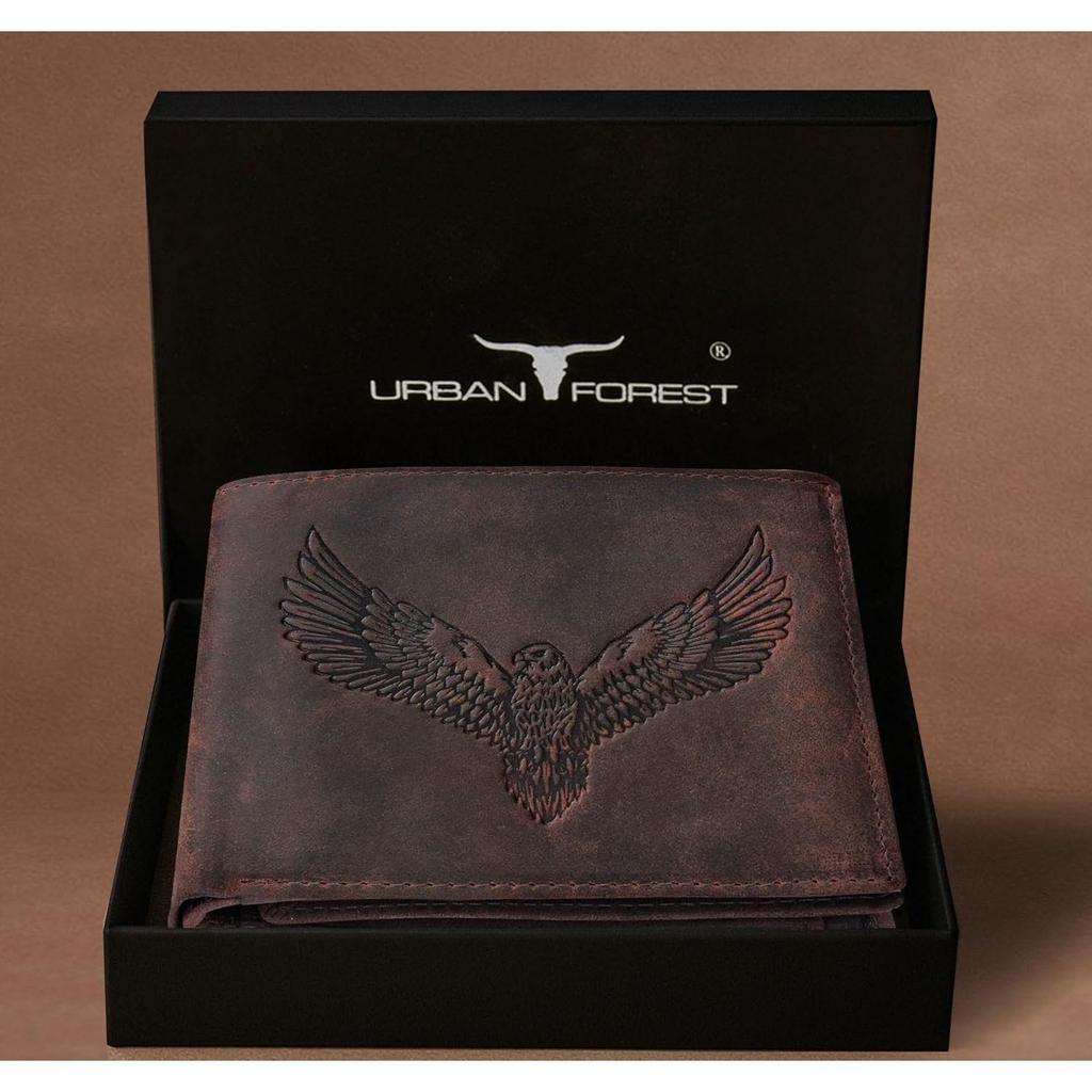 Zeus Vintage Leather Bi-Fold Wallet for Men, 6 Card Slot