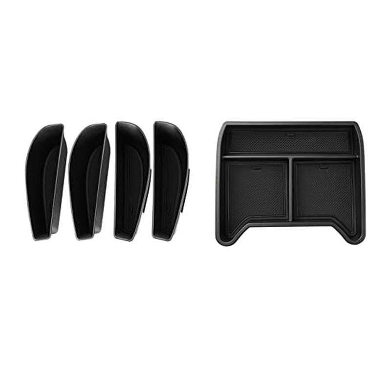 

For Id.4 VW Id4 2025-2025 Center Console Storage Box Center Console Bottom Insert Tray Door Side Storage Box Parts чёрный