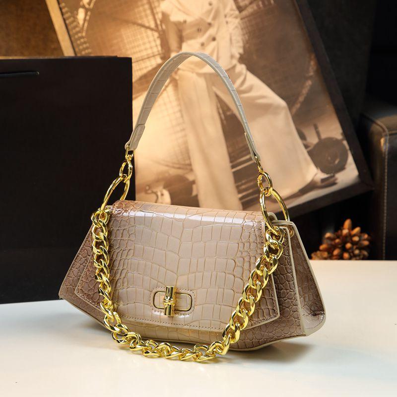Women's Handbags 2024 New Stone Print Original Design Light Luxury Underarm Bag Women's Leather Shoulder Crossbody Bags