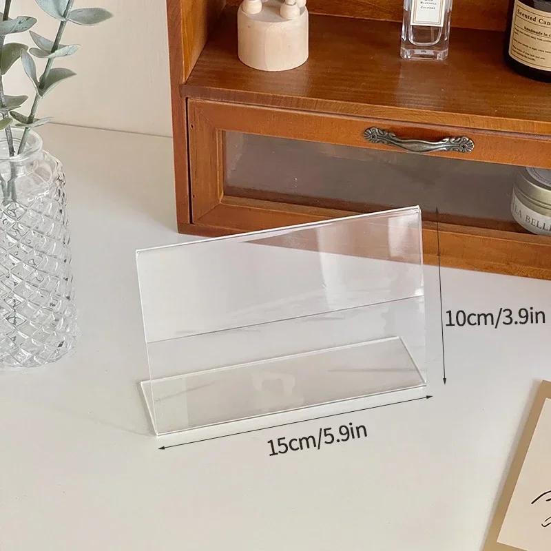 Acrylic Photo Frame Kpop Picture Frame Idol Photocard Stand Photocard Holder Cards Display Stand Picture Collect Table Decor