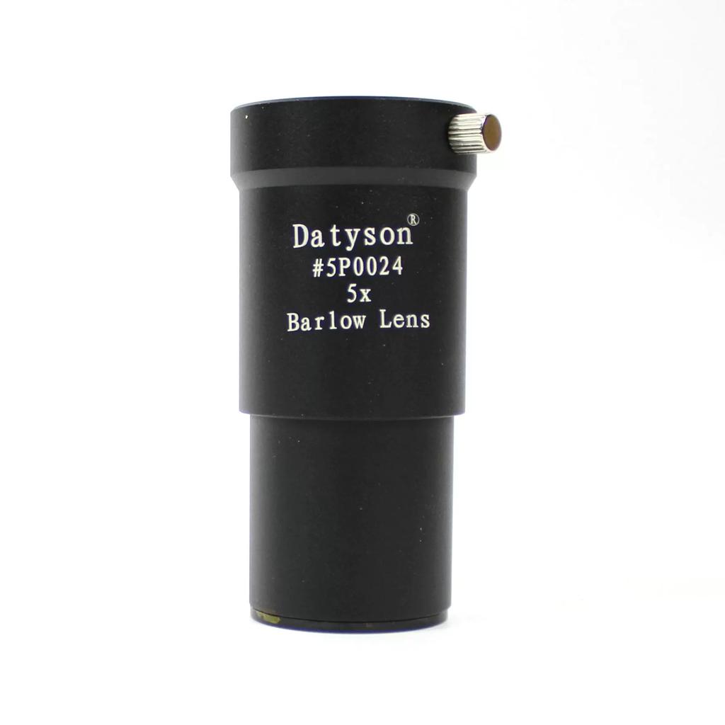 Datyson Black Dog Series 5x Metal Barlow Lens 5 Times Astronomical Telescope Teleconverter 1.25 Inch 31.7mm
