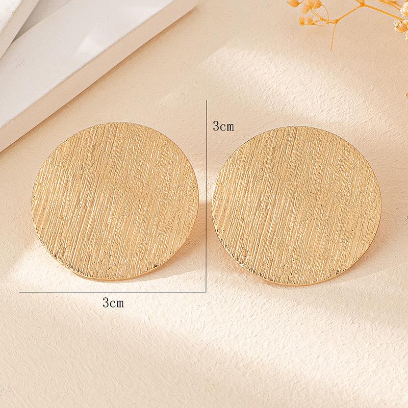 Schlichte Ohrstecker mit geometrischem Charme im europäischen und amerikanischen Stil für Damen