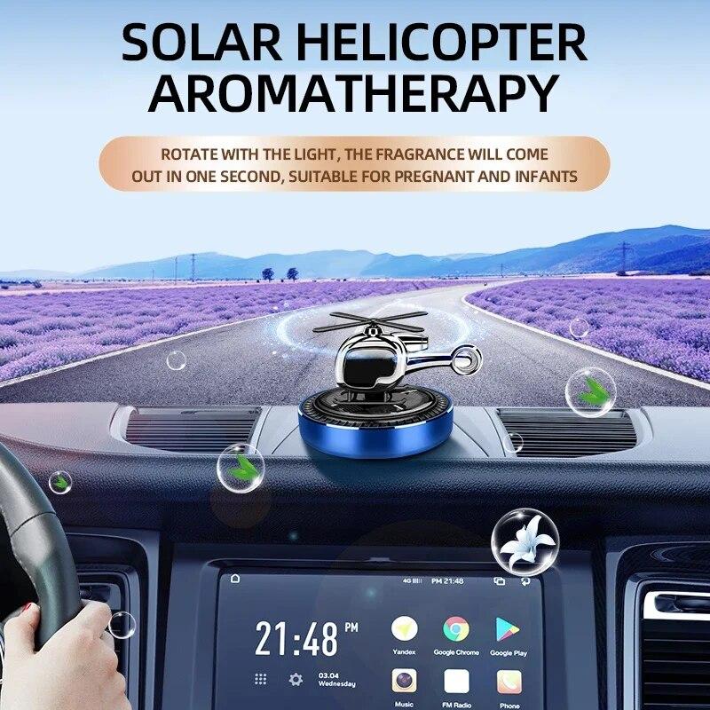 1PCS Car Air Freshener Helicopter Perfume Solar Fresh Vent Air Aromatherapy Interior Cars Auto Accessories