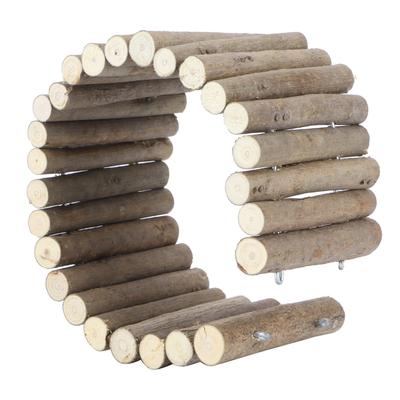 Cachette en bois pour hamster, souris, rongeurs, porte en bois, clôture, pont pour rats, échelle, jouets à mâcher, 40 cm, type de base