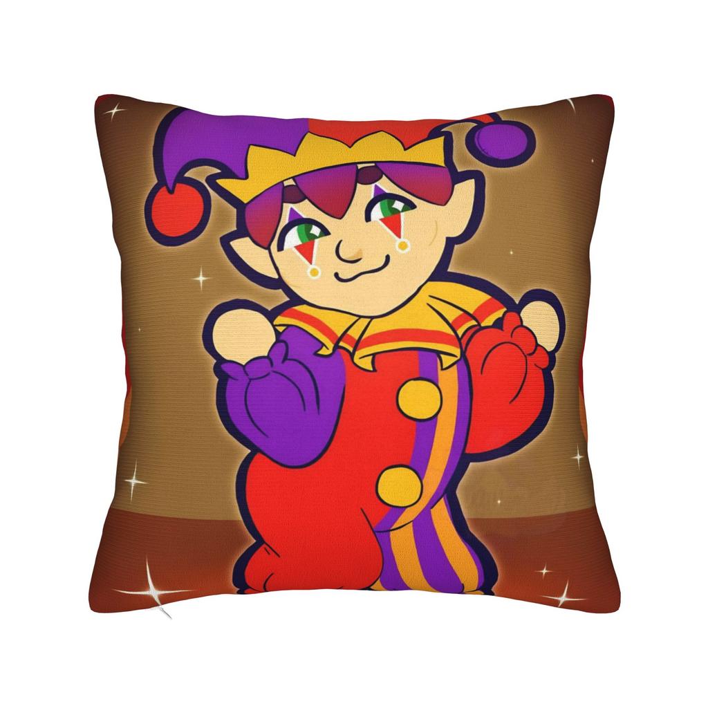 Hugh Morris Tomodachi Life Clown Square Pillow Case Cushion Cover Awesome Zipper Decor Pillowcase for Home 18"
