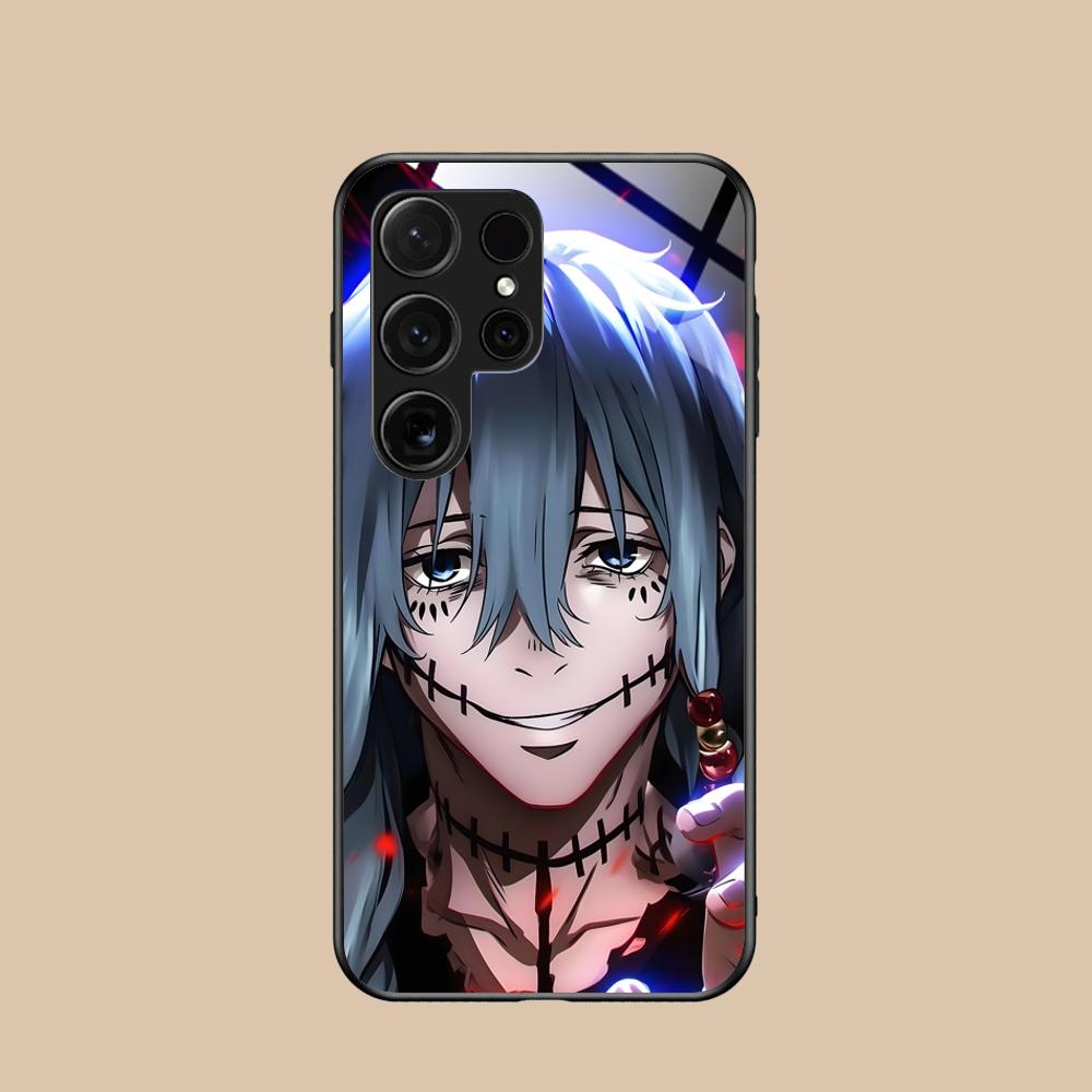 JJK Mahito Phone Case for Samsung Galaxy S26 S25 S24 S23 S22 S21 S20 Note20 Plus FE Ultra Glass Protective Cover