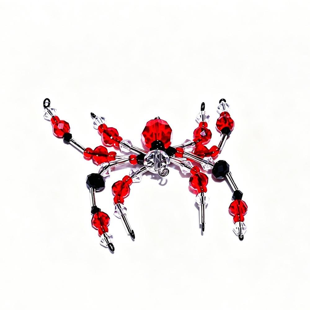 Beaded Spider Hanging Ornament Halloween Spider Decoration  Haunted House Style4