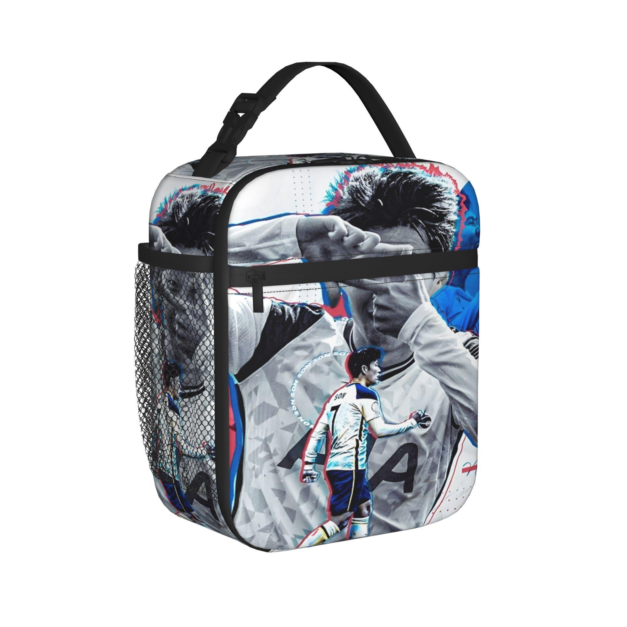 Son Heung-Min Soccer Football Insulated Lunch Bag Leakproof Number 7 Lunch Container Thermal Bag Tote Lunch Box Beach Travel One Size