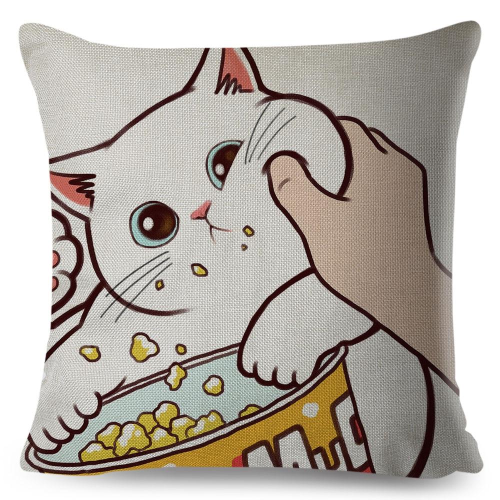 funny cat pillows