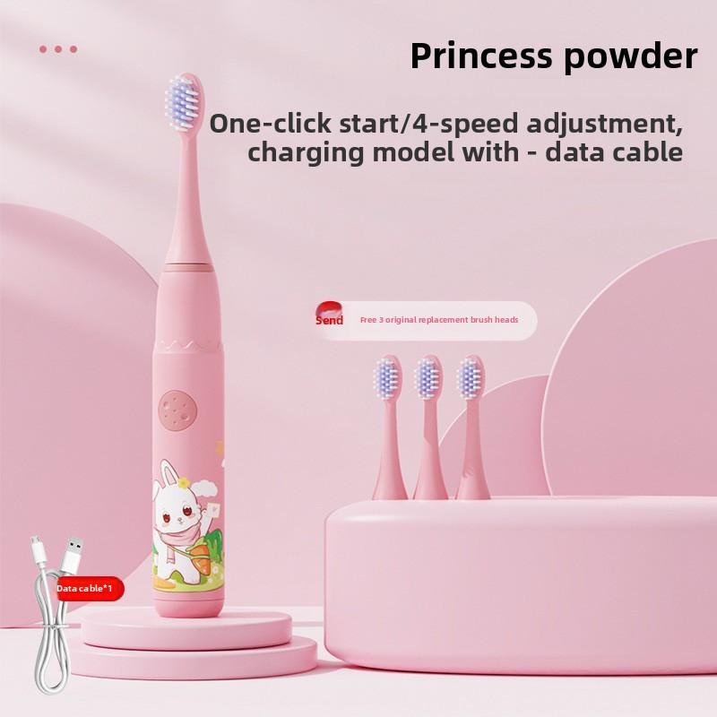 Children's Toothbrush Cartoon Sonic Toothbrush Electric Soft-bristled Rechargeable Children's Electric Toothbrush