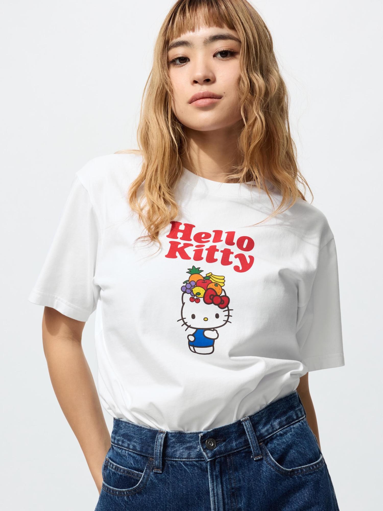 

Uniqlo Sanrio CharacTers UT Графическая футболка с коротким рукавом 1a 00 WHITE/WOMEN 3XL