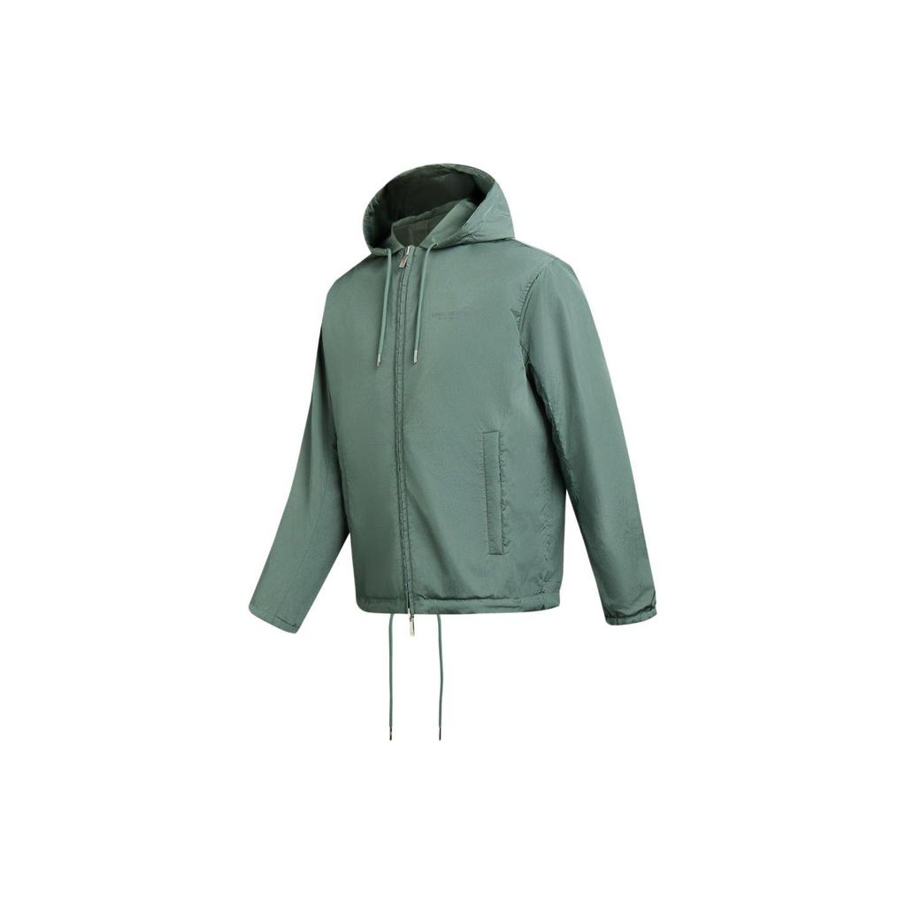 Armani Exchange SS24 Letter Print Zipper Hooded Reversible Casual Long Sleeve Jacket Men Jackets Green 3DZBL5-ZN3HZ-5812