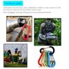 5 stuks Karabijnhaak Aluminiumlegering Sleutelhanger Slot Gesp Snap D-Ring Clip Outdoor Rugzak Kamperen Multitool Vissen Wandelen Haak