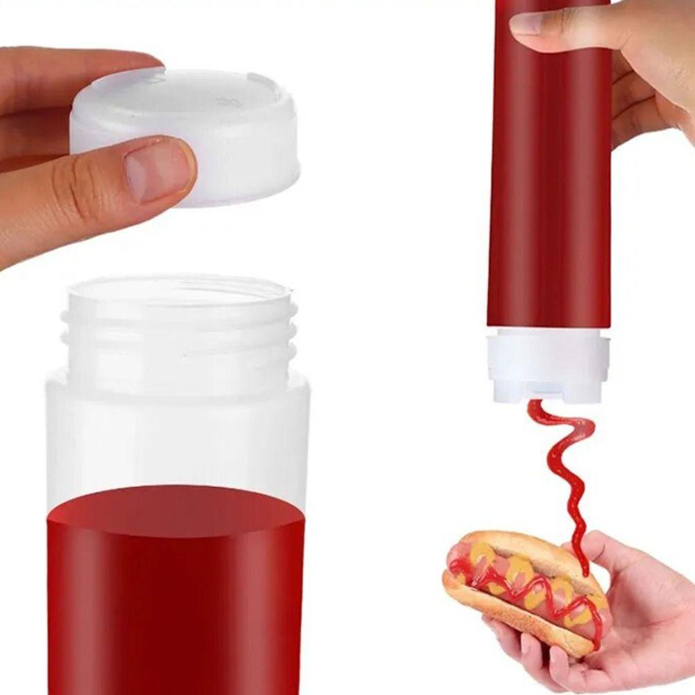 16/20/24oz Sauce Dispenser Plastic Olive Oil Dispensers Double Head Sauce Bottles  Mustard