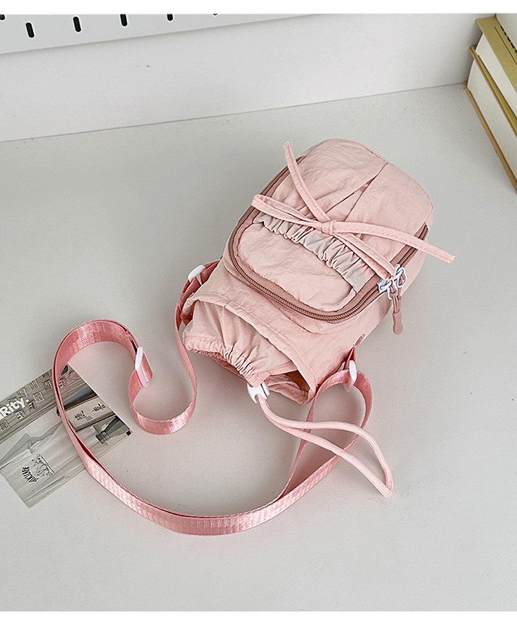 Damen Schleife Mehrfach-Taschen Schulter-Umhängetasche mit großer Kapazität