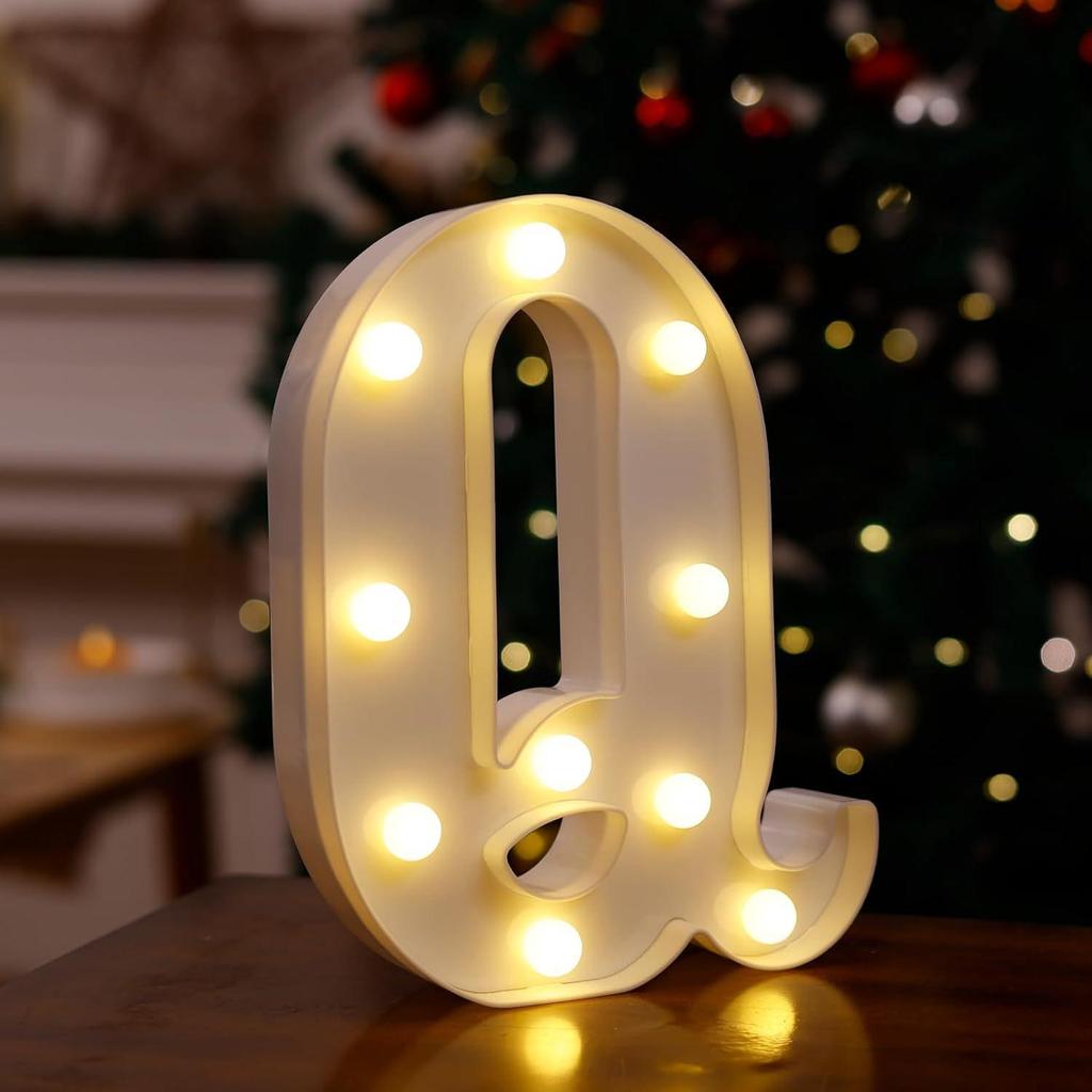 LED Letter & Number Lights: Multicolor Decorations for Birthdays, Proposals, Weddings, and Parties